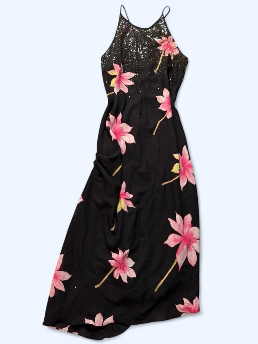 Vintage 90s/y2k Sequin Asymmetrical Dress